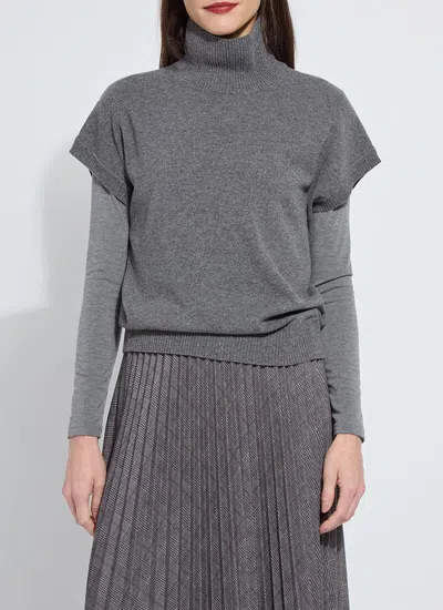 LYSSÉ ARDEN OVERSIZED WASHABLE 100% CASHMERE SWEATER VEST