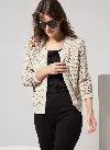 Lyssé Ariana Crochet Cardigan Jacket In Neutral