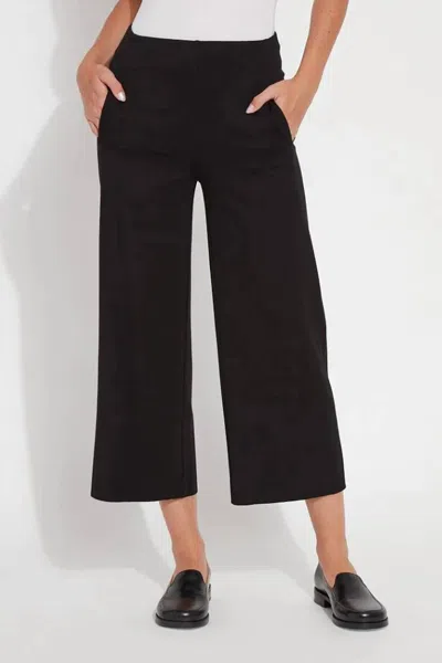 Lyssé Aries Crop Relaxed Wide Pant In Black