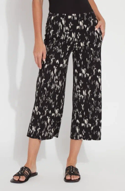 Lyssé Aries Wide Leg Crop Trousers In Black