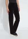 Lyssé Arlette Crystal St Velvet Pant (31.5" Inseam) In Black
