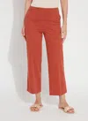 Lyssé Athena Wide Leg Crop (26" Inseam) In Orange