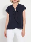 Lyssé Aurelia Top In True Navy In Blue