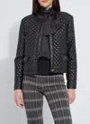 Lyssé Aurelle Quilted Vegan Leather Jacket In Black