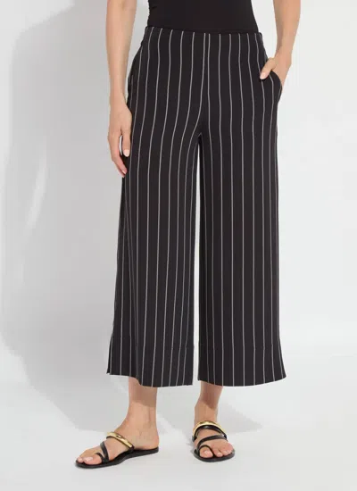 Lyssé Ava Cropped Palazzo Pant In Over And Over Line In Multi