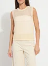 Lyssé Avery Sequined Knit Shell In Neutral