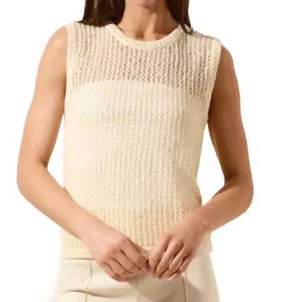 Lyssé Avery Sequined Knit Shell Top In Coco Sequins In Neutral