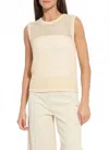 Lyssé Avery Shell Sweater In Coco Sequin In Neutral