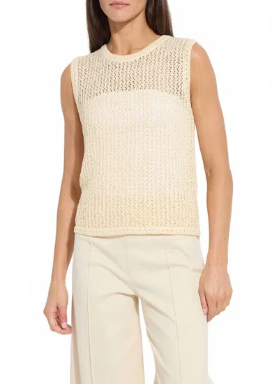 Lyssé Avery Shell Sweater In Coco Sequin In Neutral