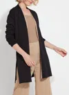 Lyssé Avril Jersey Knit Duster In Black