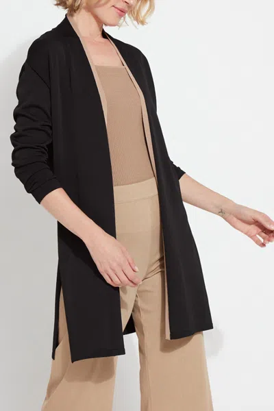 LYSSÉ AVRIL KNIT DUSTER IN BLACK