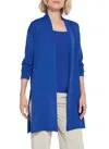 Lyssé Avril Knit Duster In Cobalt Pop In Multi