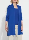 Lyssé Avril Knit Duster In Cobalt Pop In Multi