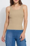 Lyssé Avril Sculpting Tank Top In Tanned In Sandstone
