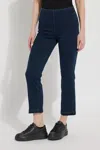 Lyssé High Rise Ankle Baby Bootcut Jeans In Mid Wash In Multi