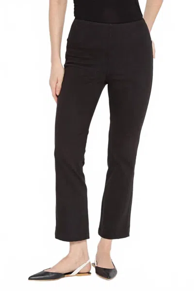 Lyssé High Rise Ankle Baby Bootcut Jeans In Black