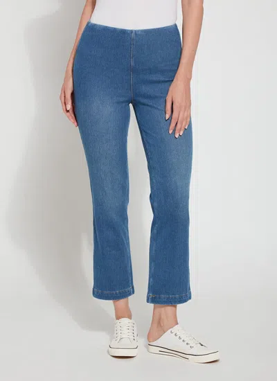 Lyssé Ankle Baby Denim Bootcut Jean In Authentic Mid Wash In Blue