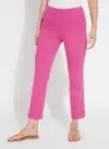 Lyssé Ankle Baby Bootcut Pants In Pink Crush In Pink