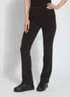 Lyssé Ankle Denim Baby Bootcut Jeans In Black