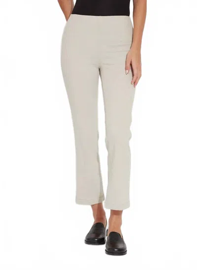 Lyssé Baby Bootcut Denim Pant In Washed Chino In Gray