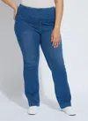 Lyssé Baby Bootcut Denim (plus Size, 32" Inseam) In Blue