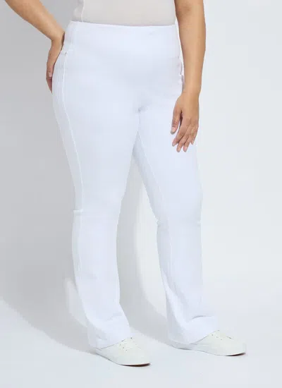 Lyssé Baby Bootcut Denim (plus Size, 32" Inseam) In White