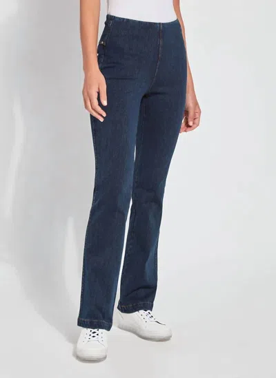 Lyssé Baby Bootcut Jeans In Indigo In Multi