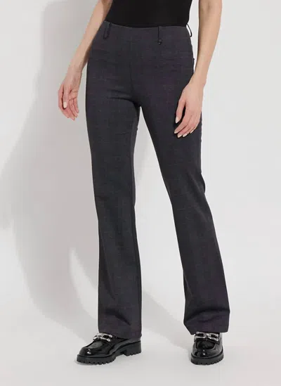 Lyssé Baby Bootcut Pant In Lava Check In Grey