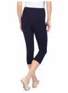 Lyssé Basic Cotton Capri In Navy In Blue