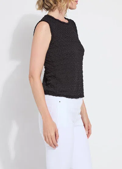 Lyssé Beckett Smocked Top In Black
