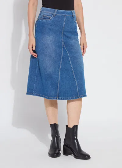 Lyssé Bella Denim Skirt In Blue