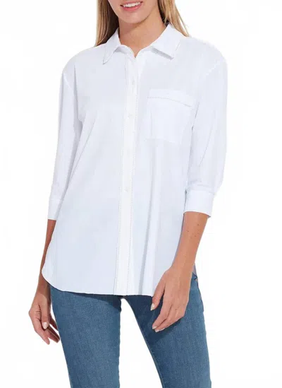 Lyssé Belynda Button Blouse In White