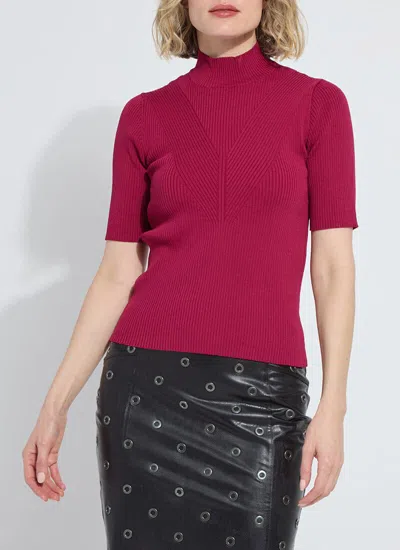 LYSSÉ BENADETTE SHORT SLEEVE RIBBED TOP