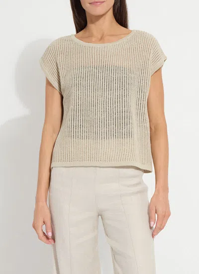 Lyssé Benedita Convertible Linen Sweater Cardigan In Neutral