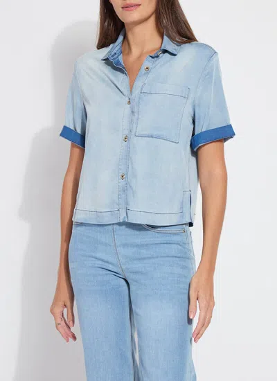 LYSSÉ BIANCA ST CHAMBRAY SHORT SLEEVE