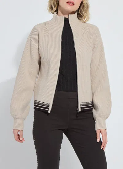Lyssé Blythe Zip Up Cozy Rib Sweater