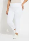Lyssé Boyfriend Denim Curvy In White