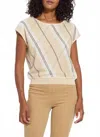 Lyssé Brielle Mesh Sweater In Light Layering In Multi