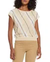 Lyssé Brielle Mesh Sweater In Light Layering In Multi