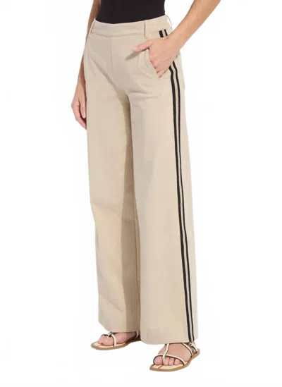 Lyssé Brinne Side Stripe Trouser In Crust Khaki In Neutral