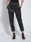 Lyssé Brisk Leather Jogger In Black In Black