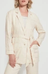 Lyssé Brooke Belted Blazer In Crisp Chino