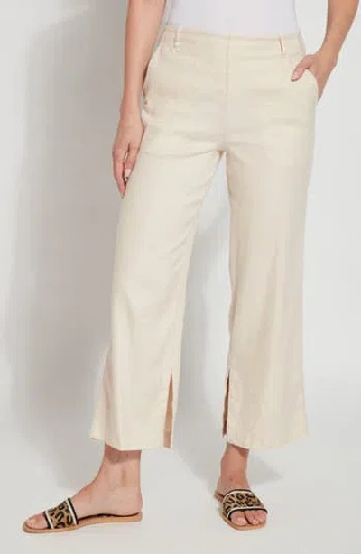 Lyssé Brooke Linen Pant In Crisp Chino