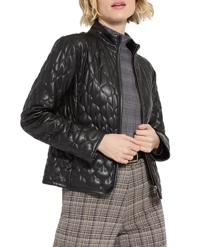 LYSSÉ BROOKLYN QUILTED FAUX LEATHER JACKET
