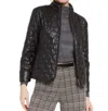 Lyssé Brooklyn Quilted Vegan Leather Jacket In Black