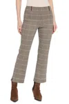 Lyssé Brushed Jacquard Baby Boot Ankle Pant In Austin Plaid In Multi