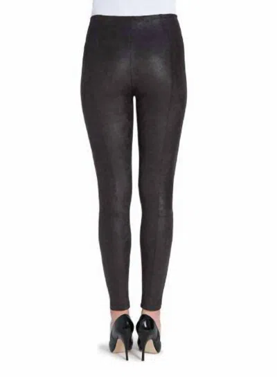 Lyssé Buff Suede Legging -xl In Black In Grey