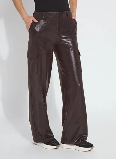 Lyssé Callie Patent Foil Vegan Suede Pant Curvy (32" Inseam)