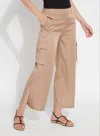 Lyssé Calypso Ankle Cargo Pants In Tanned In Multi