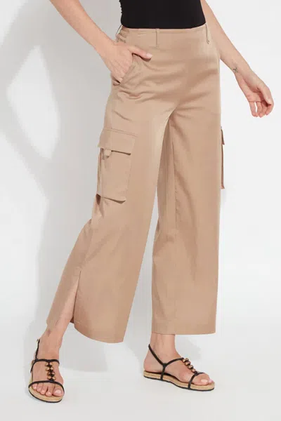 Lyssé Calypso Cargo Pants In Tanned In Multi